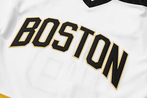 Boston Happy Gilmore #18 Adam Sandler 1996 Filme Hóquei no Gelo Jersey Letras e Números Costurados P