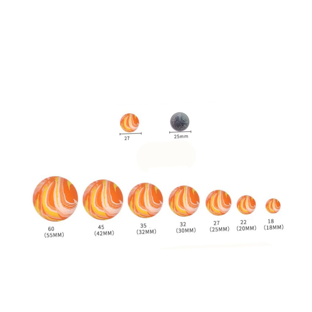 100 Pezzi Palline di Gomma Elastiche per Bambini, Palline da Gioco Morbide Forte Rimbalzo per Bambini Che Giocano e Feste di Compleanno Stili Multipli
