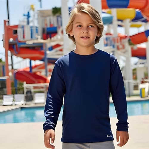INGEAR Boys Rash Guard Long Sleeve Swim Shirt - Quick Dry UPF 50+, Kids Fishing Shirt, Dry fit Shirts for Boys Sizes XS-XL4