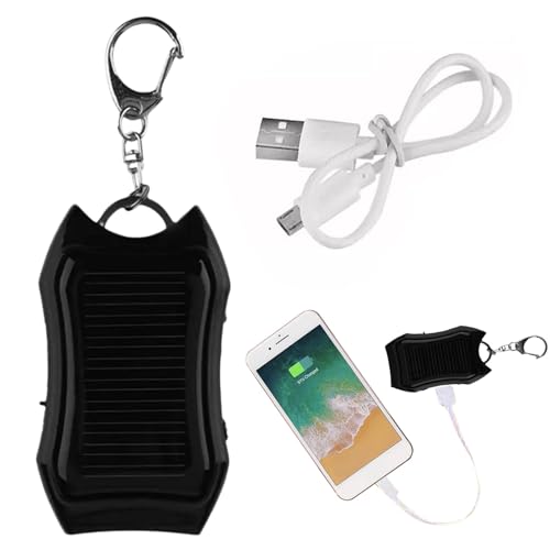 Llavero De Carga Portátil Solar Con Linterna LED, Batería USB Para Carga De Telefono De Emergencia Llavero De Carga Portátil Solar Con Linterna LED, Batería USB Para Carga De Telefono De Emergencia