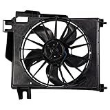 TRQ A/C Condenser Cooling Fan Assembly Compatible with 2002-2006 Dodge Ram 1500 2500 3500 CH3113103 CH3120100