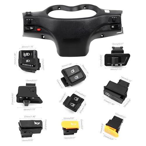 Image of Minho 9Pcs GY6 Scooter Handlebar Control Switch Kit, 50cc 150cc Moped Switch, for Taotao Jonway Roketa