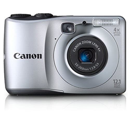 Canon Powershot A1200 12.1 MP Digital Camera with 4x Optical Zoom (Silver) (OLD MODEL) (Renewed)