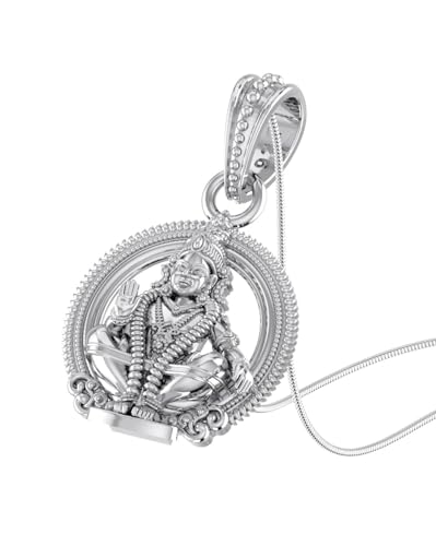 Pendentif Ayyappa argent 925 collier spirituel discret pour votre quotidien