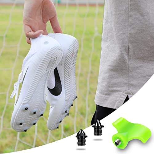 Lejof 4.8Mm 3/16 Inch Track Spikes, 50 Pieces Hard Steel Spikes For Track Shoes, Track And Cross Country Spikes With Spike Wrench, Replacement Spikes For Sprint Sports Short Running Shoes #TOP3