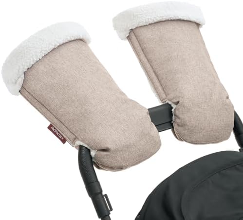 Momcozy Stroller Gloves Warmmuffs | Universal Winter Anti-Freeze Stroller Mittens | Handmuff Accessories |Plush,Weather-Proof