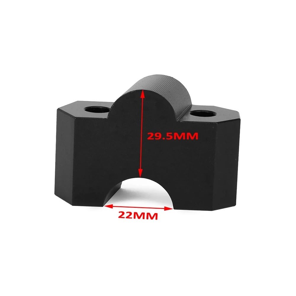 Pontet Guidon Extension de Guidon de Moto en aluminium, Pince de Levage for Montage sur Colonne Montante Pontet Guidon 22mm