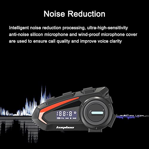 Auriculares moto BT5.1 Irfora manos libres impermeables contra ruido del casco 4