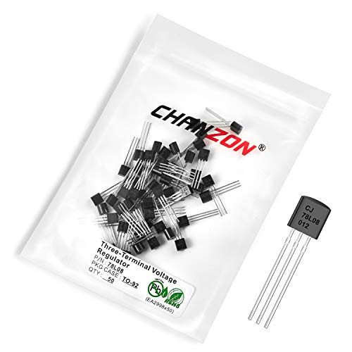 Chanzon 50 pezzi 78L08 TO-92 Transistor regolatore...