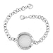 Corykeyes Glass Living Memory Link Locket Bracelet For Floating Charms (30mm Round Shaped)