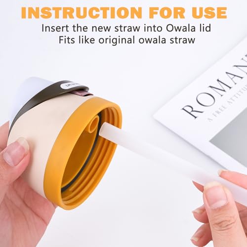 Image of LUCKINEE 6pcs Replacement Straws for Owala Cup FreeSip /Flip 24oz 32oz