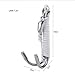 Reef Drift Hook, Diving Double Dual Stainless Steel Reef Drift Hook with Line for Cave Dive(White)