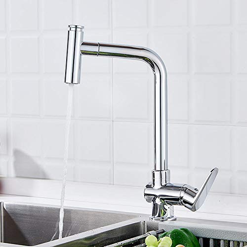 Robinet de cuisine mitigeur mono-poignée eau chaude froide chrome A