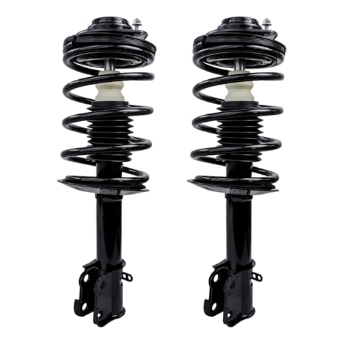 Image of Detroit Axle - Front Struts Suspension Kit for 2001-2010 Chrysler PT Cruiser, 2 Struts with Coil Spring 2 Sway Bar End Links 2 Outer Tie Rod Ends 2002 2003 2004 2005 2006 2007 2008 2009 Replacement
