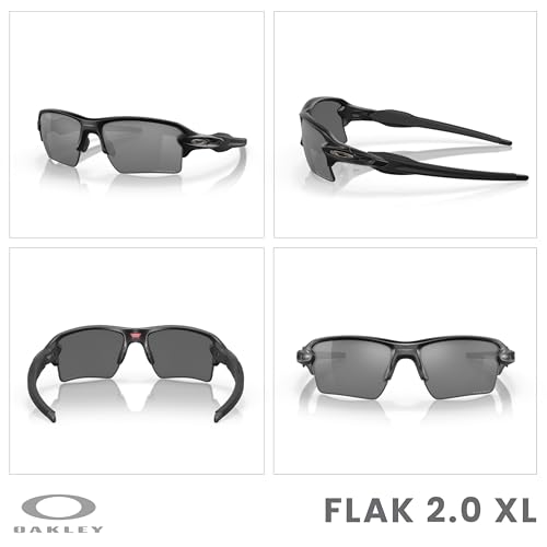 OAKLEY Flak 2.0 XL OO9188 Rectangle Sunglasses For Men+ Bundle Accessory Leash Kit, Microfiber Pouch3