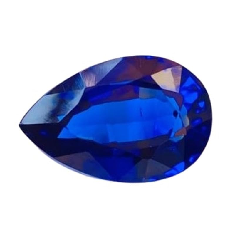 Tanzanite naturelle poire 15x10mm, pierre fine taillée pour haute joaillerie