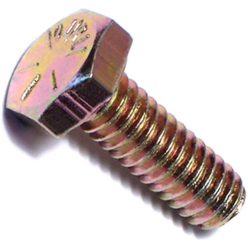 Hard-To-Find Fastener Grade 8 Hex Cap Coarse Large Bolts, Bulk Pack, Steel Hex Bolts for Construction, Home Improvement, 1/4-20 x 3/4, Pack of 50