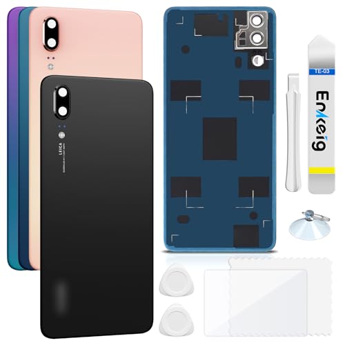 Vitre Arrière Huawei P20 Noir cassée ? Remplacez votre coque avec ce kit