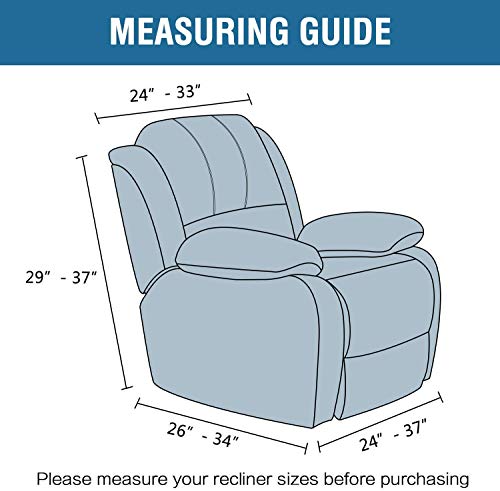 H.versailtex Recliner Chair Cover Velvet Plush 1-Piece Bundle Dining Room Chair Slipcovers Set Of 4, Brown #TOP2