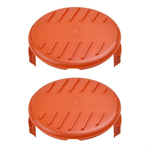 2 tapones para cortabordes para Black & Decker ST4525 ST5528 GH400 GL580 GLC1825 cubierta de bobina