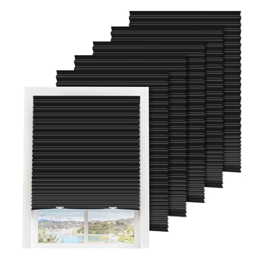 6 Packs Temporary Blinds for Windows, Easy to Cut and Install, Window Shade 36' W x 72' L, Paper...