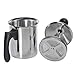 ILSA Breakfast! Cappucciniera, Montalatte, Doppio Filtro, Acciaio Inox 18/10, Tazze 3, cl 40 immagine