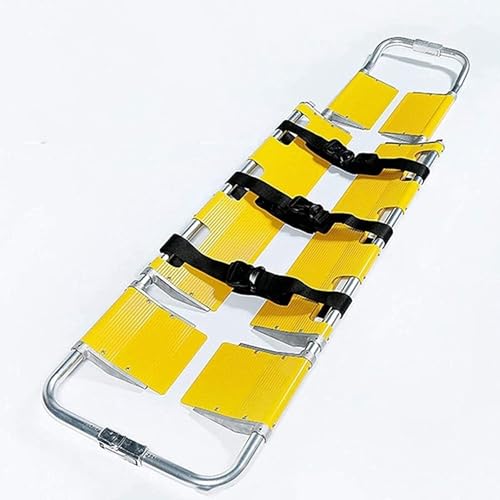 救護用担架 アルミスクープストレッチャー、折りたたみ式ストレッチャー、緊急用ポータブル医療用ストレッチャー、長さ調節可能、自宅・病院・搬送用ストレッチャー