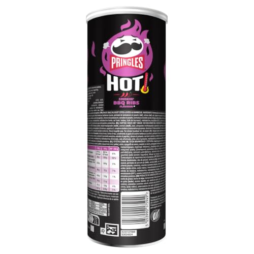 Pringles FLAME Spicy BBQ Flavour Stapelchips Barbecue Geschmack 160g – Ansicht 2