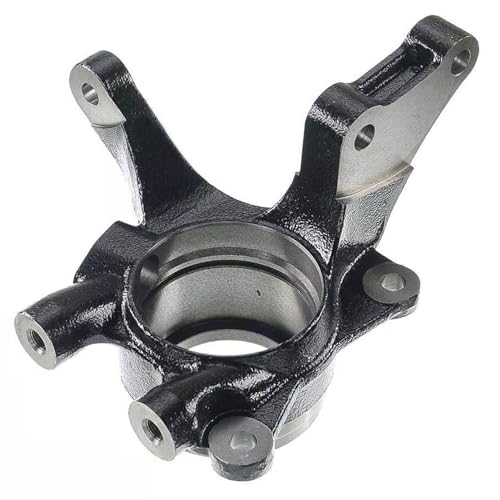 Image of Detroit Axle - Front Left Steering Knuckle for Hyundai 2005-2009 Tucson Kia 2005-2010 Sportage, Driver Side Steering Knuckle Assembly 2006 2007 2008 Replacement