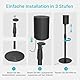 PEGZONE Höhenverstellbare Lautsprecherständer, kompatibel mit SONOS Era 300 und Era 100, Speaker Stand bis zu 108 cm mit Kabelmanagement, Boxenständer 5kg Tragkraft, schwarz, 2er-Pack