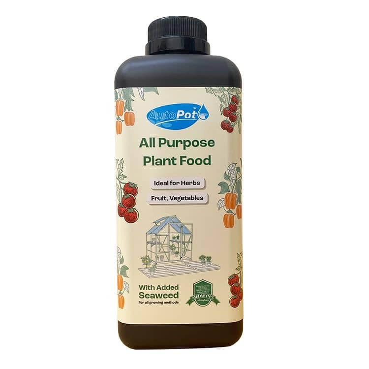 All Purpose Plant Food Mineral Fertiliser for AutoPot Watering Systems 1 Litre One-Part Dilution Promotes Healthy Growth Leaves Minimal Sediment