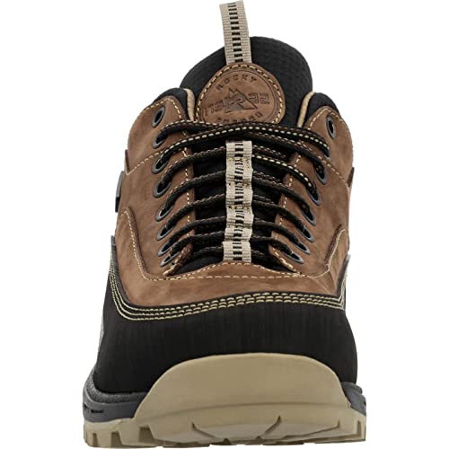 ROCKY MTN Stalker Pro Waterproof Mountain Oxford Shoe, Brown Black, Size 11.5(M)3