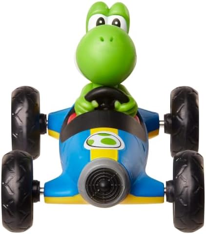 Mario Kart Jakks Nintendo Yoshi in Blue Mach 8 Vehicle 2.5 inch Figure