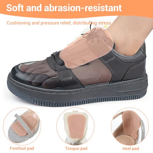 10 pares de almohadillas para lengüeta de zapato adhesivas miniatura 4