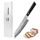 Zayiko Kuro Damastmesser Santoku 17 cm – Hochwertiges Kochmesser
