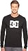 DC Men's Star Long Sleeve Tee Shirt, Black 2016, Large