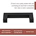 goldenwarm 5 Pack Black Cabinet Pulls 3 inch Drawer Pulls Kitchen Cabinet Handles Black Dresser Stainless Steel Modern Hardware