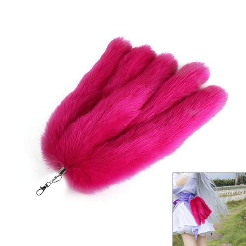 Porte-clés en forme de queue d'animal pendentif sac à main et trousseau de clés