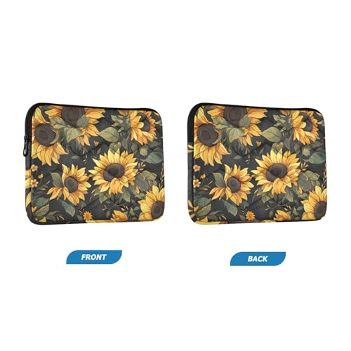 Funda acolchonada amarilla para laptop 13-14 pulg miniatura 2