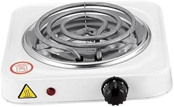 VDHJA Ring Hot Plate Electric Stove (1000W) Adjustable Temperature Control Coal Burner & Charcoal Starter, Portable Cooking Appliance for Kitchen, Camping, BBQ, and Outdoor Use