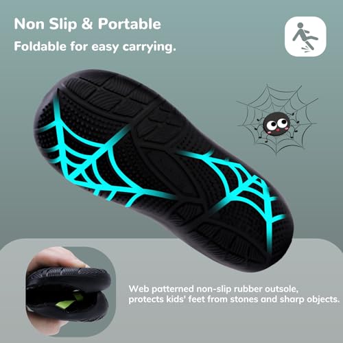 Image of WateLves Wide Toddler Water Shoes Kids Barefoot Athletic Sneakers Girls Boys Quick Dry Aqua Socks for Beach Hiking Swim Kayak Sport Accessories, Camping Essentials
