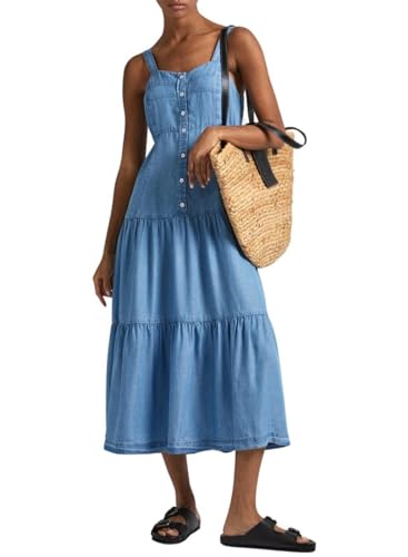 Pepe Jeans Edith, Vestito Donna, Blu (Blue),XS