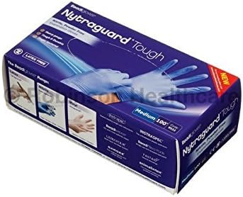 Nytraguard Tough Nitrile Gloves - Medium - Pack of 100 by Robinson Healthcare