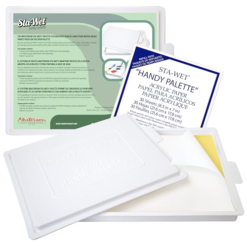 Masterson Sta-Wet Handy Palette with Acrylic Paper Refill