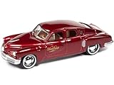 1948 Tucker Torpedo Red Maroon Metallic Tucker The Man & His Dream 1988 w/Poker Chip Collector Token & Game Card Trivial Pursuit Pop Culture Series 3 1/64 Diecast Car Johnny Lightning JLPC005-JLSP217