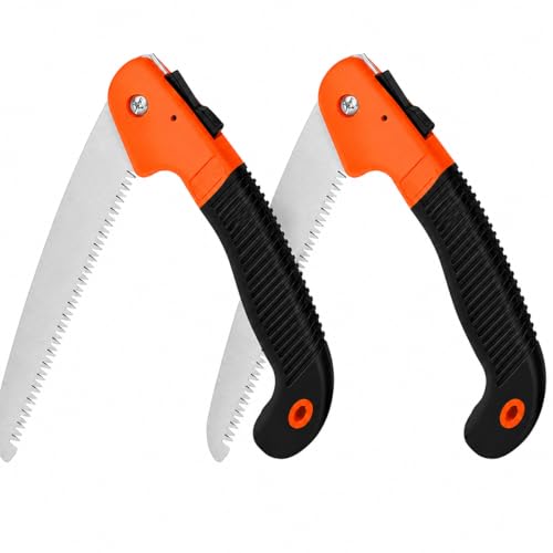 Image of Heavy Duty Plant Cutter - Outdoor Hacksaws, 18 cm Steel Blade, Folding Saw for Patio Repair & Travel Camps (PACK OF 2)