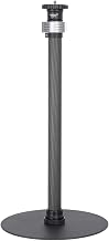 Koolehaoda Leg Desk Camera Mount Tripod, Desktop Stand for Webcam, Height 15.7 - 28.0 inches (40 - 71 cm), Carbon Tube, Heavy Metal Round Base, Standard 1/4-3/8 Screws, for Ring Lights, Cameras