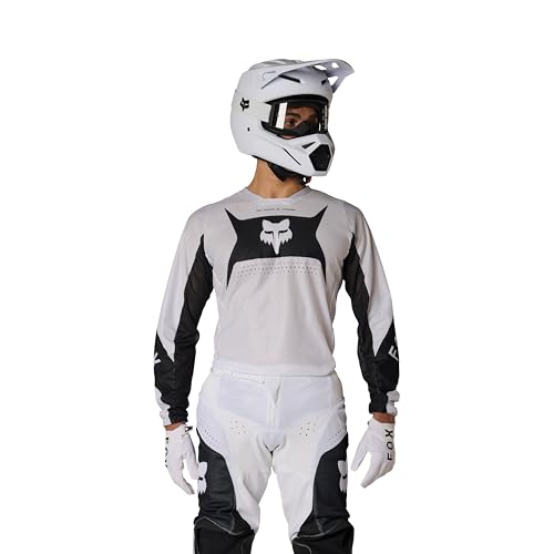 Fox Racing Mens 180 Motocross Dirt Bike Jersey Black/White Air Taper Medium