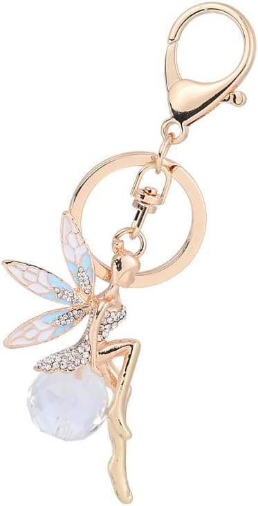 Keychain Pixie Pendant Keyring Rhinestone Crystal Key Holder Bag Pendant Key Chain Women Gift for Birthday Christmas Festival - Image 7
