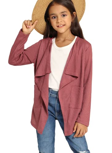 Cárdigan Niña 12 años Lang Kids Cárdigan Punto Manga Larga Rosa Cover